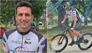 El entrenador tomó la bicicleta en Pujato.