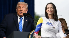 Trump y Machado se verán cara a cara en Washington. Trump y Machado se verán cara a cara en Washington.