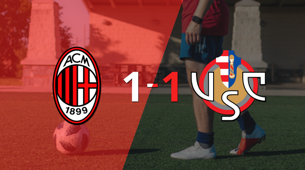 cremonese empato 1-1 en su visita a milan