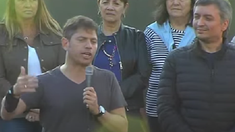 Kicillof en el acto por el 103 aniversario del nacimiento de Eva Perón. Kicillof en el acto por el 103 aniversario del nacimiento de Eva Perón.