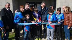Massa, junto a Achával, en la inauguración del Club Derqui Lionel Messi.