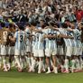 El festejo de la Selección argentina. El festejo de la Selección argentina.