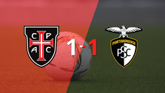 reparto de puntos en el empate a uno entre casa pia y portimonense