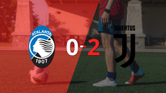 juventus fue superior y vencio por dos goles a atalanta en el estadio gewiss stadium