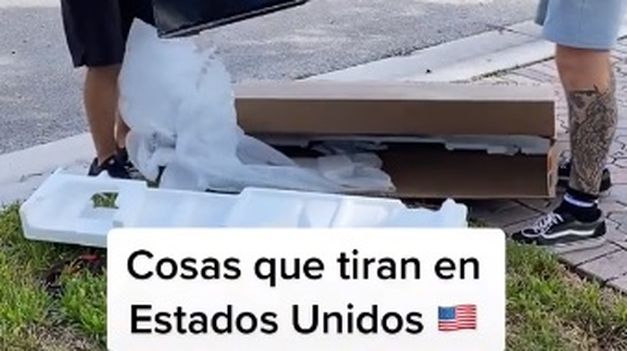 Un argentino mostró los increíbles objetos que tiran en Estados Unidos y sorprendió a todos