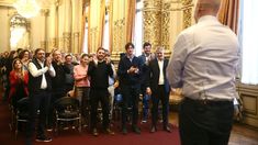 La silla vacía de Jorge Macri en la primera fila. La silla vacía de Jorge Macri en la primera fila.