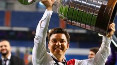 Marcelo Gallardo levantando la Copa Libertadores 2018