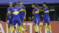 Benedetto festeja el primero de sus dos goles. Benedetto festeja el primero de sus dos goles.