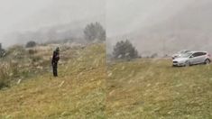 Cayó nieve en un sector de la provincia de Buenos Aires por el frío polar. Cayó nieve en un sector de la provincia de Buenos Aires por el frío polar.