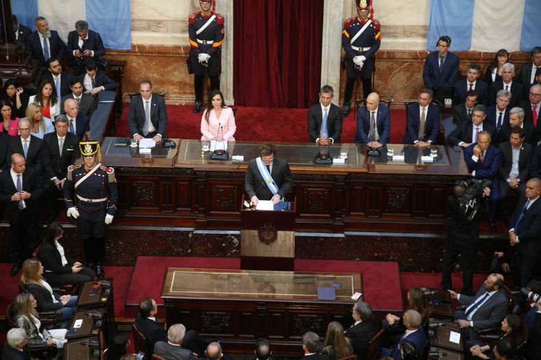 El presidente Javier Milei inauguró un nuevo período de sesiones ordinarios.&nbsp;
