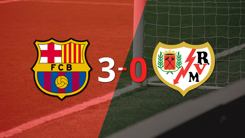 Doblete de Pedri en la goleada de Barcelona frente a Rayo Vallecano