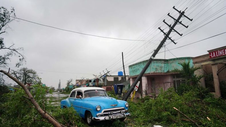 Cuba registró un corte de energía en todo el territorio en septiembre pasado tras el paso del huracán Ian