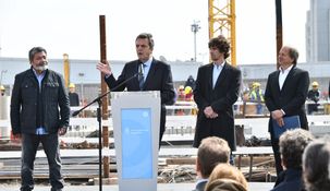 Massa encabezó el acto en la localidad bonaerense de San Fernando.