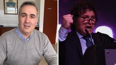 Francisco Sánchez y Javier Milei.