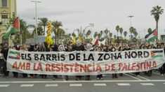 Protestas en Barcelona en apoyo a Palestina