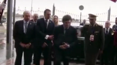 Milei enfrentó un incómodo momento en Uruguay.