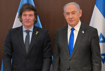 Javier Milei junto a Benjamin Netanyahu.