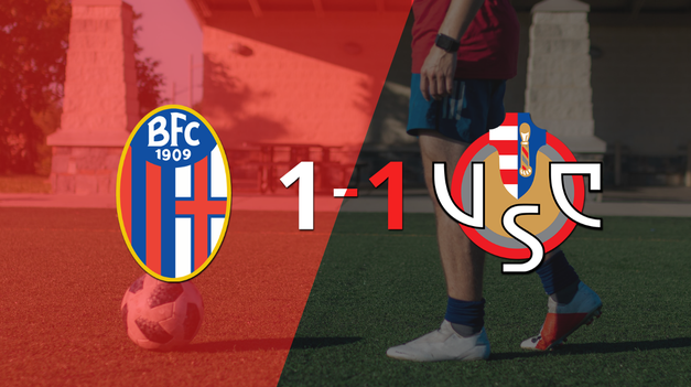 bologna y cremonese se reparten los puntos y empatan 1-1