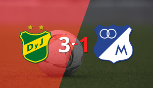 defensa y justicia logro sacar el triunfo ante millonarios con triplete de nicolas fernandez
