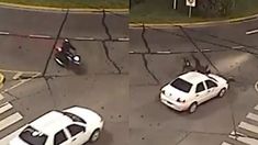 El hecho se produjo en una rotonda de Tigre. El hecho se produjo en una rotonda de Tigre.