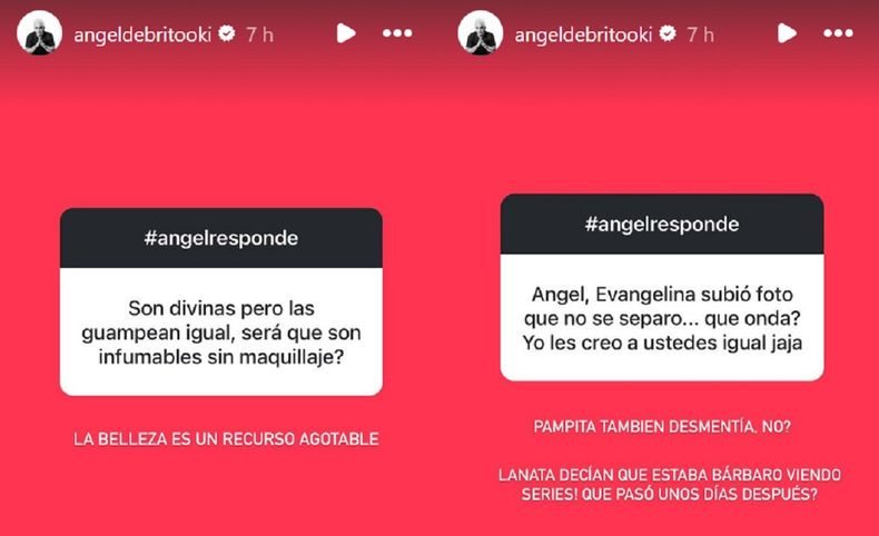 Ángel De Brito apuntó contra Evangelina Anderson por su comunicado.