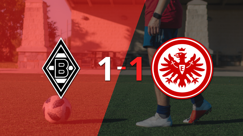 B. Mönchengladbach y Eintracht Frankfurt se repartieron los puntos en un 1 a 1