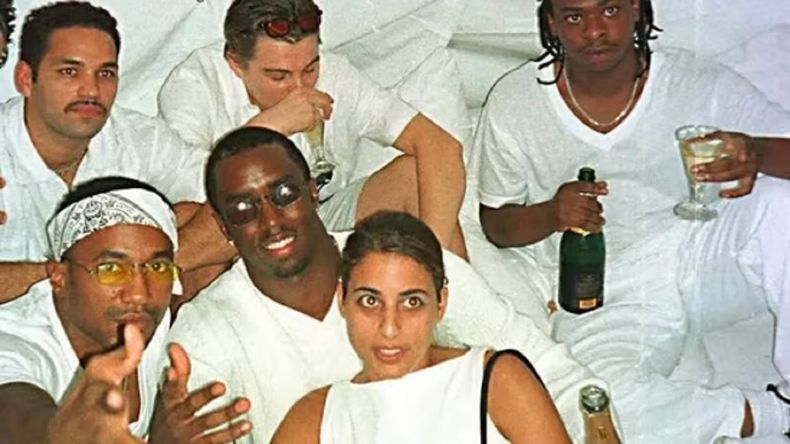 Cada White Party de Diddy recibía la visita de famosos de primer nivel.