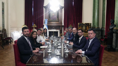 La reunión se realizó en el Salón de Honor del Congreso.