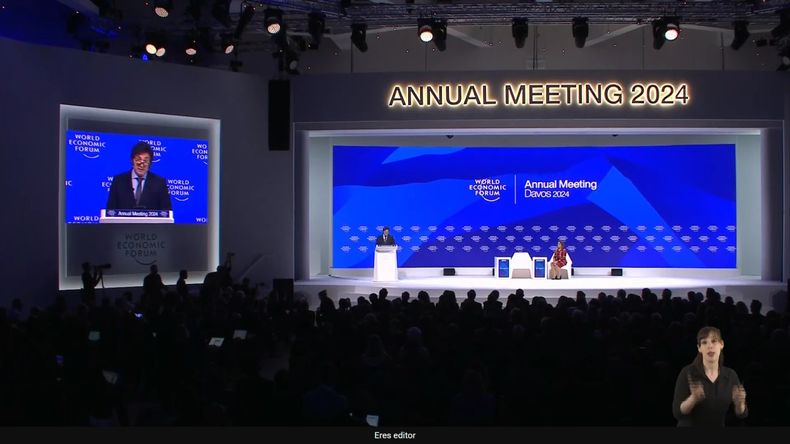 Milei habló habló en el Foro Económico Global de Davos y realizó una férrea defensa de sus ideas liberales. 