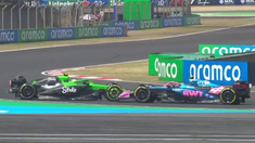 El choque entre Doohan y Bortoleto. El choque entre Doohan y Bortoleto.