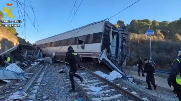 El choque de trenes en Córdoba, España.&nbsp;