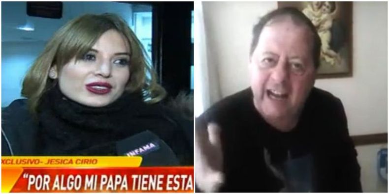 Violento video del padre de Jésica Cirio amenazando con pegarle: la  respuesta de ella