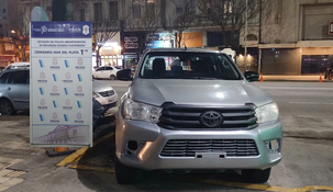 Tras el ataque de viudas negras, recuperó su camioneta.