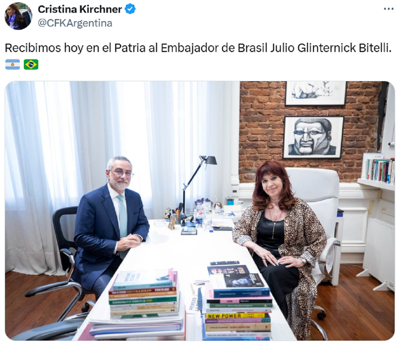 La publicaci&oacute;n de Cristina Kirchner.