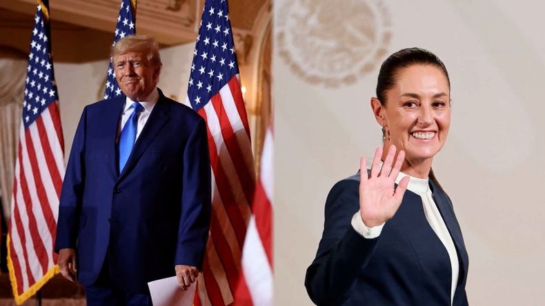 Donald Trump y Claudia Sheinbaum.