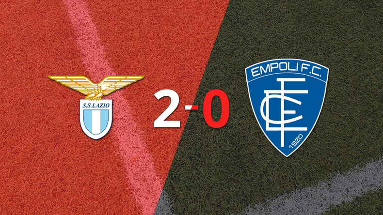 Con dos goles, Lazio se impuso a Empoli en el estadio Stadio Olimpico