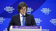 Javier Milei expuso en el Foro Economico Mundial.&nbsp;