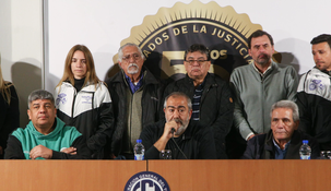 Pablo Moyano, Héctor Daer y Carlos Acuña.