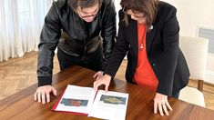 Javier Milei con Patricia Bullrich.