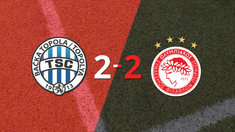 tsc backa topola empato 2-2 en casa con olympiacos