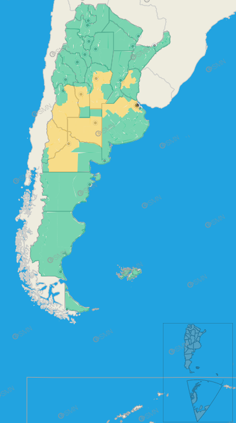 Nueve distritos del país se ven afectados por las temperaturas extremas.