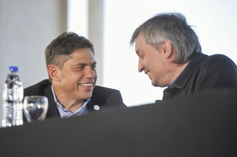 Axel Kicillof junto a Máximo Kirchner.
