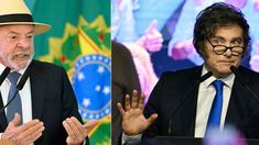 Lula da Silva y Javier Milei.