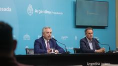 Alberto Fernández junto a Gabriel Katopodis.