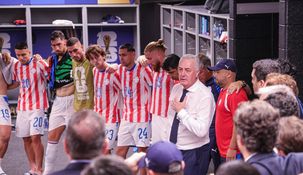 Tras la eliminación de Paraguay, Matías Galarza Fonda dialogó con la prensa y se emocionó.&nbsp;