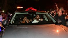 Antonela y Messi en el ingreso al Centro de Convenciones. Antonela y Messi en el ingreso al Centro de Convenciones.