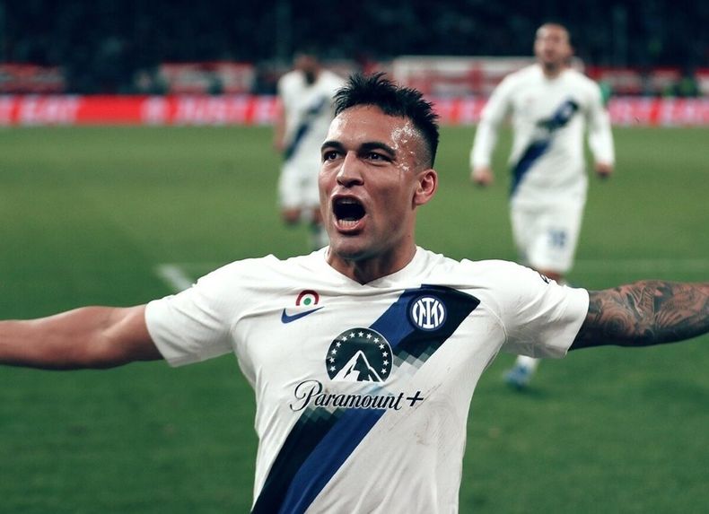 Lautaro Martínez marcó un doblete en la goleada de Inter sobre Monza