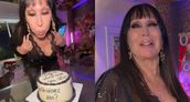 Moria festejó sus 80 con su única hija y sus nietos en una velada privada.