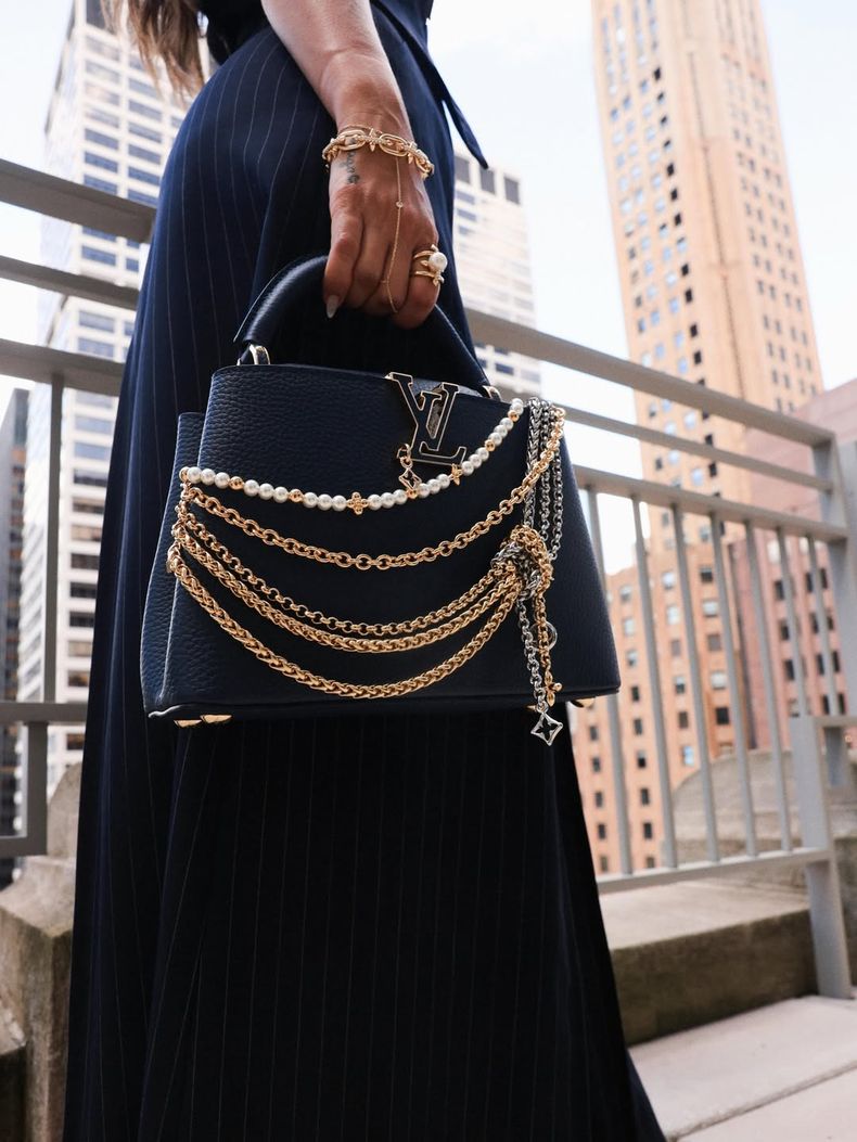 Antonela Rocuzzo luce una de las minibags de LV.