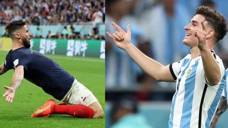 Julián Alvarez y Olivier Giroud marcaron 4 goles.